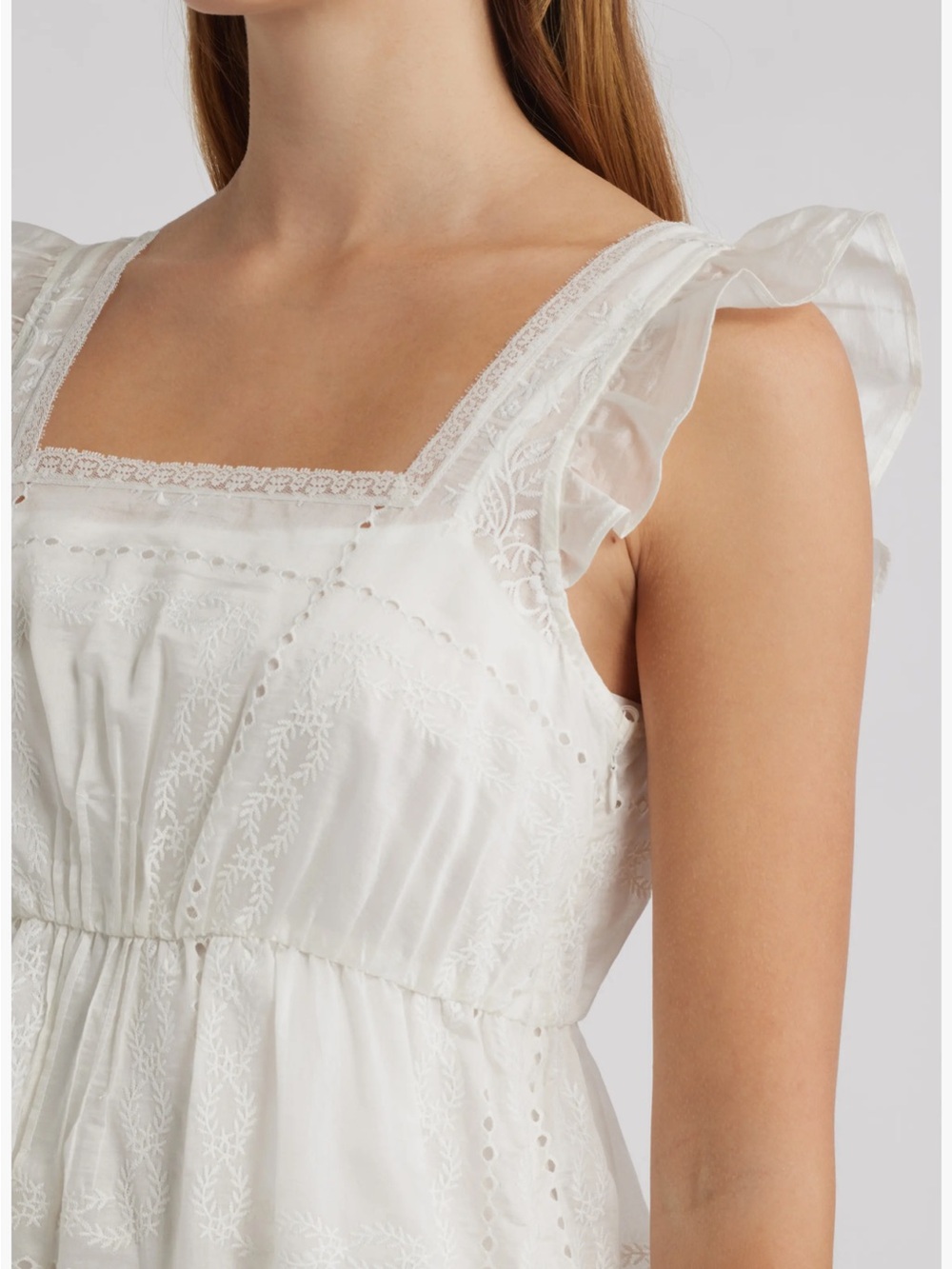 Rosalie Embroidered Midi Dress size sm - Picture 4 of 7